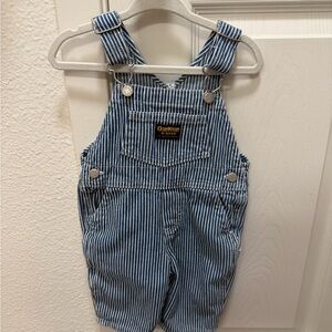 Vintage Oshgosh B'gosh Blue Striped Kids Overalls